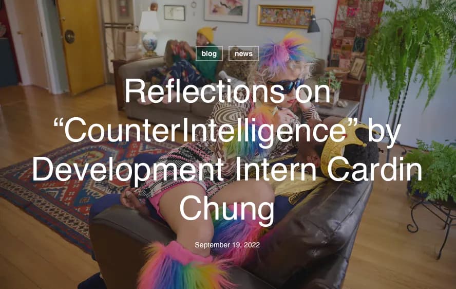 [Article] Reflections on 'CounterIntelligence'